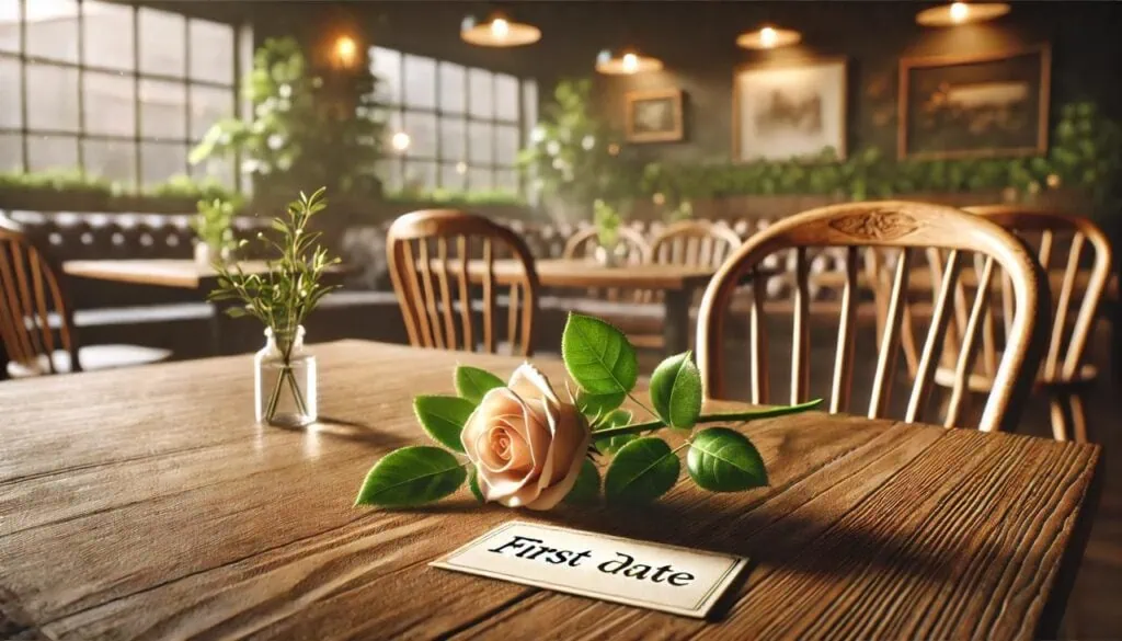 Ein Geschenk für´s erste Date kann auch eine einzelne Blume sein. 